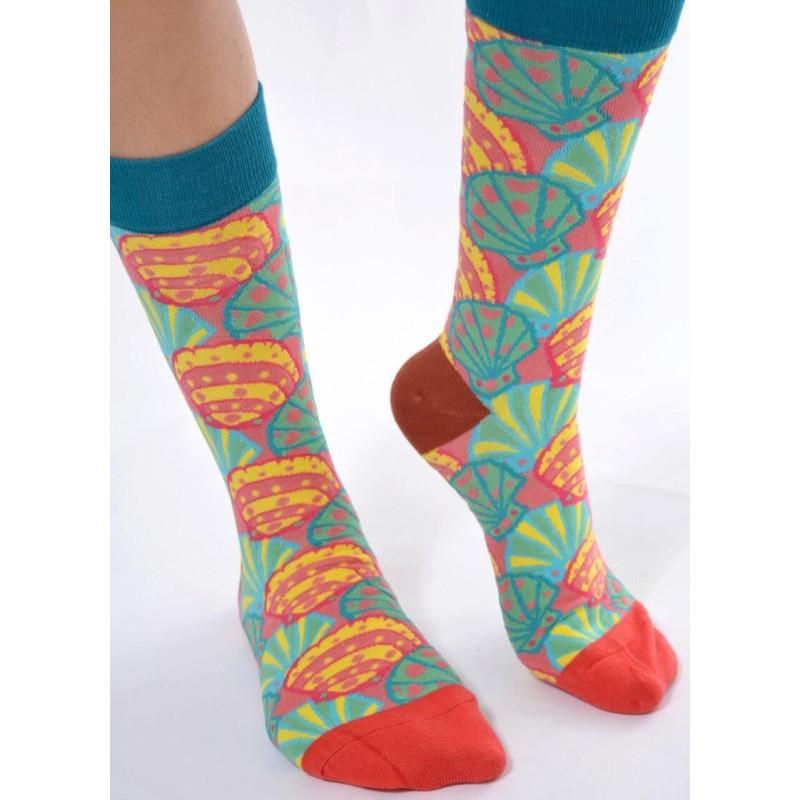 Chaussettes Coquille Saint Jacques Psychédéliques