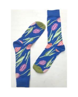 Chaussettes Tulipes Bleues