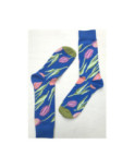 Chaussettes Tulipes Bleues