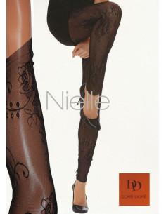 Legging en fine dentelle Doré-Doré