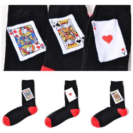 Coffret de chaussettes de cartes à jouer