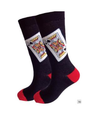  Coffret de chaussettes de cartes à jouer