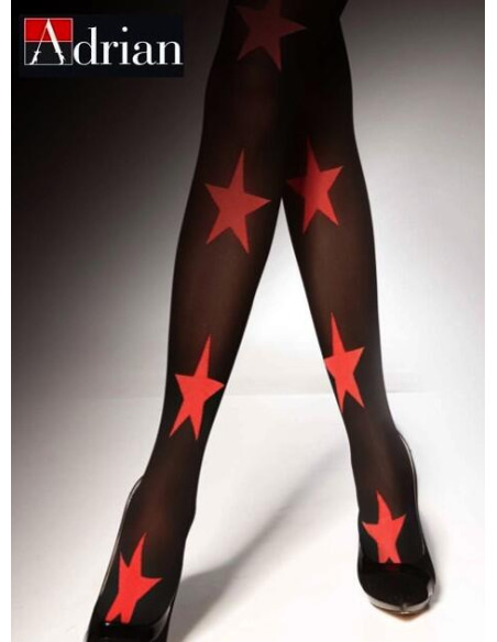 Collant Adrian étoiles rouges