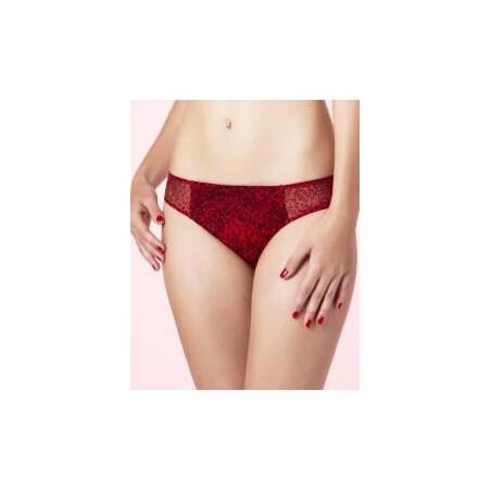 Slip Chantal Thomass Encense moi Leopard Rouge
