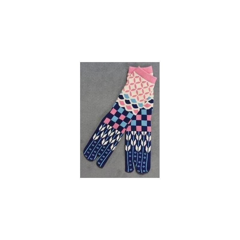 Chaussettes Tabi Patchwork Psychédélique