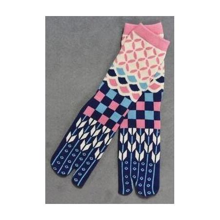 Chaussettes Tabi Patchwork Psychédélique
