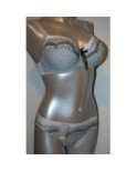 Soutien Gorge Elixir Lejaby blanc imprimé dentelle noir