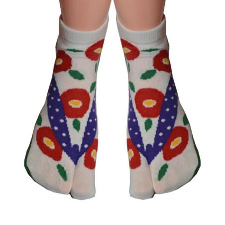 Chaussettes Japonaises tulipes