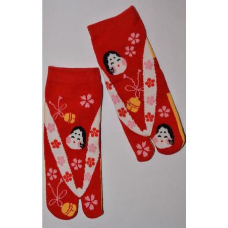 Chaussettes Tabi la fille aux fleurs