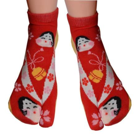 Chaussettes Tabi la fille aux fleurs