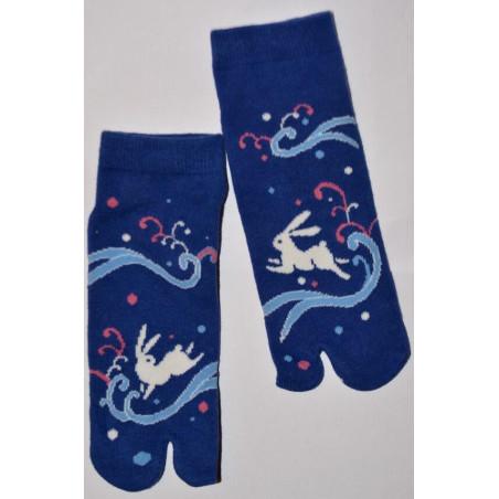 chaussettes Japonaises Lapins bondissant