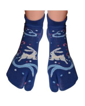 chaussettes Japonaises Lapins bondissant