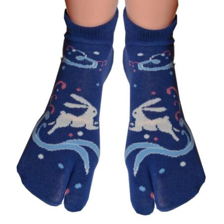 chaussettes Japonaises Lapins bondissant