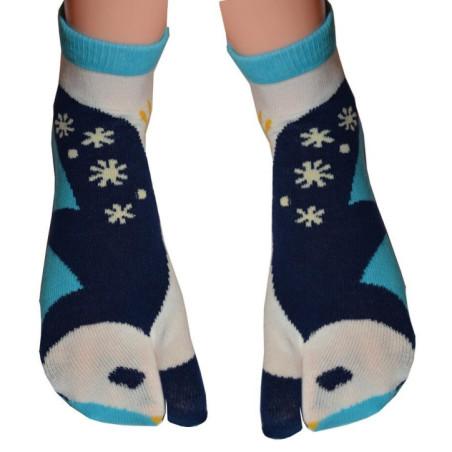 Chaussettes japonaises tabi petits pingoins