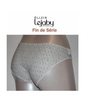  Slip Elixir Blanc imprimé dentelle Noir