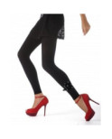 Collant sans pieds Strass et noeud papillons