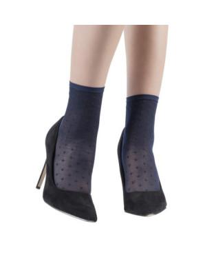 Chaussettes Plumetis Emilio Cavallini marine