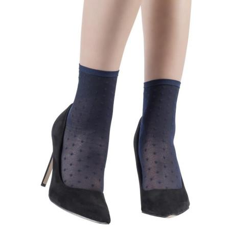 Chaussettes Plumetis Emilio Cavallini marine