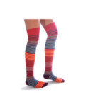Jambiére Multi Rayures Cronert Orange Rouge