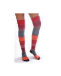 Jambiére Multi Rayures Cronert Orange Rouge