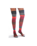 Jambière multi rayures Cronert Gris Rouge