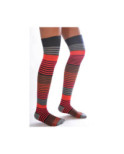 Jambière multi rayures Cronert Gris Rouge