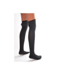 Jambière Microfibre noir Ruban papillons