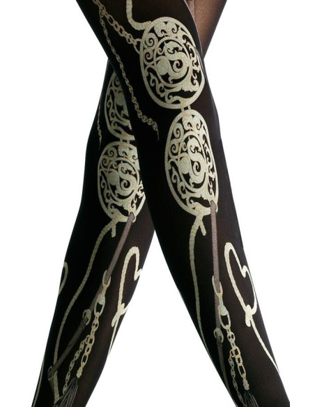 Collant Hyd Medal Noir détail