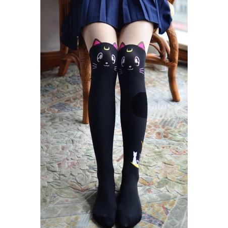 Collant Cuissarde Sailor Moon trompe l'oeil