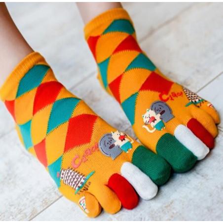Chaussettes 5 Doigts coton Fan Italy