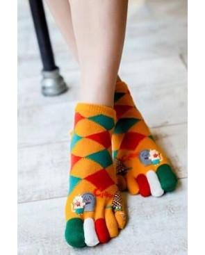 Chaussettes 5 Doigts coton Fan Italy