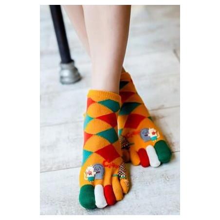 Chaussettes 5 Doigts coton Fan Italy