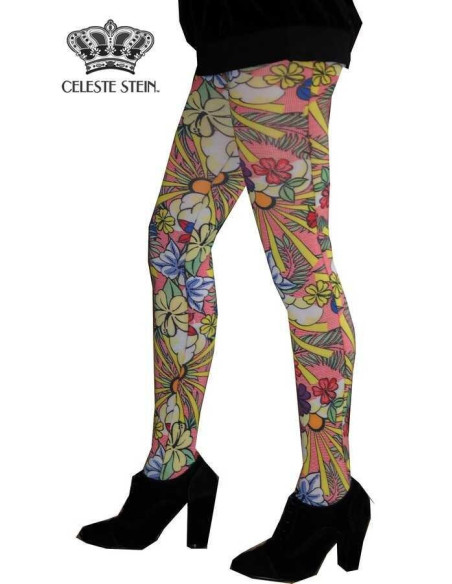 Collant Celeste Stein fleurs de paradis