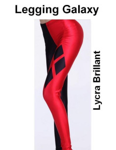 Caleçon Galaxy asymétrique noir rouge losange