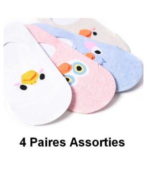 Lot de Socquettes invisibles Sport oiseaux