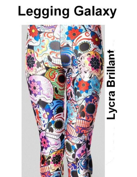 Caleçon galaxy cranes psychédéliques détail