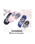 Lot de Socquettes Sport Invisibles Coton