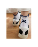 Chaussettes Sans compression noeud pap Blanches