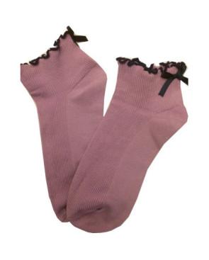 Chaussettes Sans compression noeud pap parme