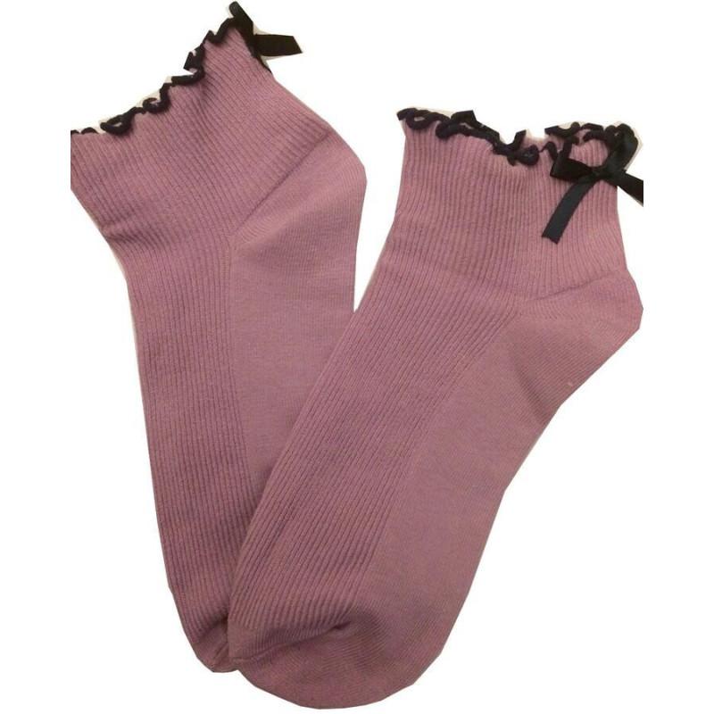 Chaussettes Sans compression noeud pap parme