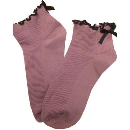 Chaussettes Sans compression noeud pap parme