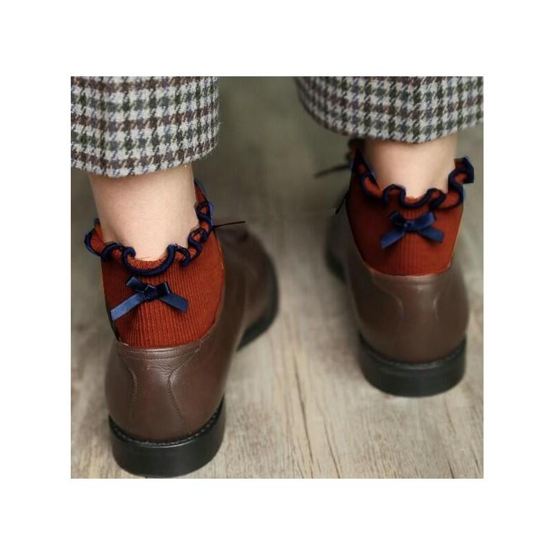 Chaussettes Sans compression noeud pap Orange