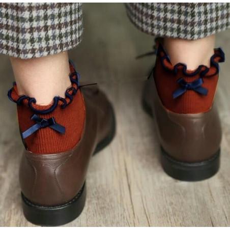 Chaussettes Sans compression noeud pap Orange