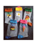 Chaussettes Brunch Trompe L'oeil assorties