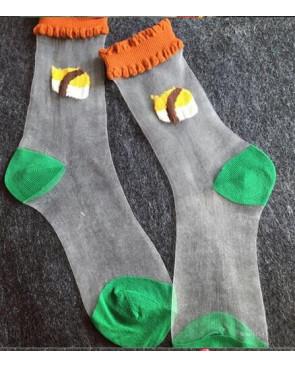  Chaussettes Brunch Trompe L'oeil assorties