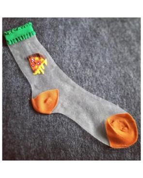  Chaussettes Brunch Trompe L'oeil assorties