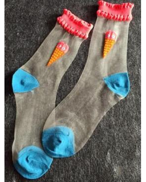  Chaussettes Brunch Trompe L'oeil assorties