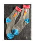 Chaussettes Brunch Trompe L'oeil assorties