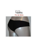 Tanga Elixir en dentelle Noir et fleurs