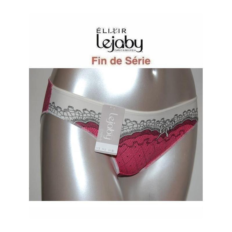 Slip Elixir Lejaby corail imprimé